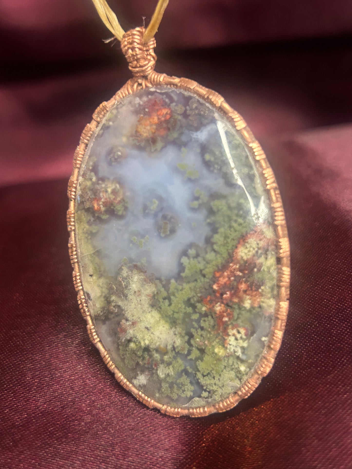 Base Pendant Forest Agate
